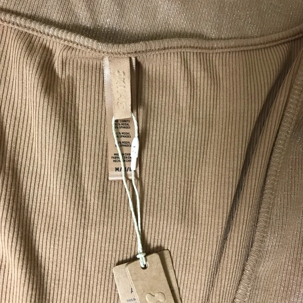 Skims Metallic Gold Scoop-neck Dress NWT - Picture 3 of 3